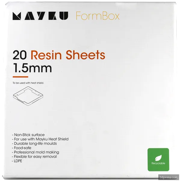 Mayku Resin Sheets (LDPE Sheets) 20 pack of 1.5mm