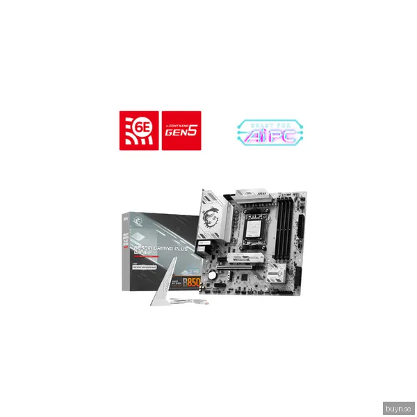 MSI B850M GAMING PLUS WIFI6E Moderkort - AMD B850 - AMD AM5 socket - DDR5 RAM - Micro-ATX