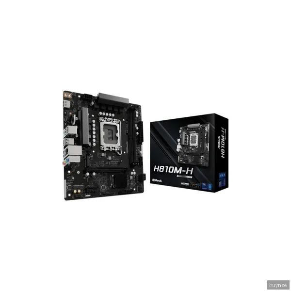 ASRock H810M-H Moderkort - Intel H810 - Intel LGA1851 socket - DDR5 RAM - Micro-ATX