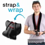 MIGGO Kamerafodral/Rem 50 Spegellös Svart/Röd