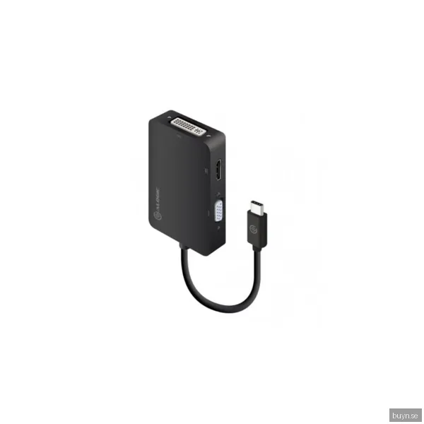 ALOGIC 3-i-1 USB-C till HDMI DVI VGA-adapter