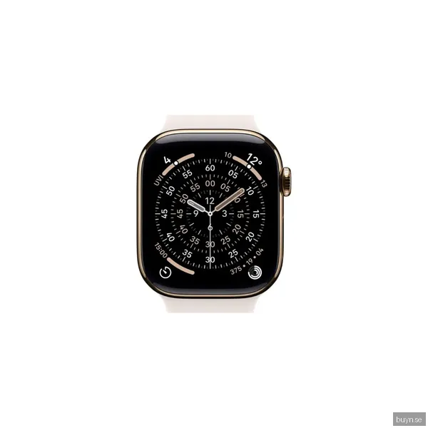 Apple Watch Series 11 GPS + Cellular 46mm Guld Titan Light Blush Sportband M/L