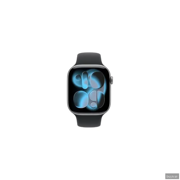 Apple Watch Series 11 GPS + Cellular 46mm Skiffer Titan Svart Sportband S/M