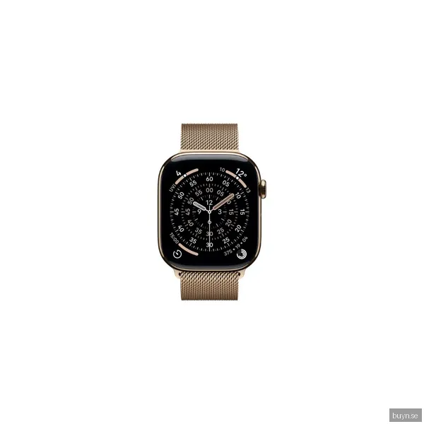 Apple Watch Series 11 GPS + Cellular 46mm Guld Titan Guld Milanesisk Loop S/M