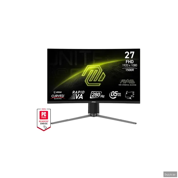 MSI MAG 276CPXF 27" - Böjd 1920x1080 Rapid VA 280Hz