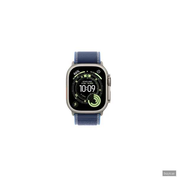 Apple Watch Ultra 3 49mm Naturlig Titan - Blå Terrängloop S/M