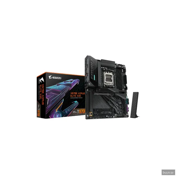 GIGABYTE X870E AORUS ELITE X3D Moderkort - AMD X870E - AMD AM5 socket - DDR5 RAM - ATX