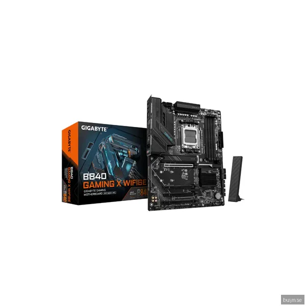 GIGABYTE B840 GAMING X WIFI6E Moderkort - AMD B840 - AMD AM5 socket - DDR5 RAM - ATX