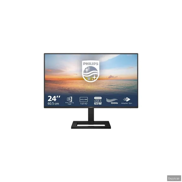 24" Philips 24E1N1300AE - 1920x1080 (FHD) - 100Hz - IPS