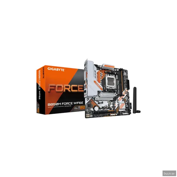 GIGABYTE B850M FORCE WIFI6E Moderkort - AMD B850 - AMD AM5 socket - DDR5 RAM - Micro-ATX