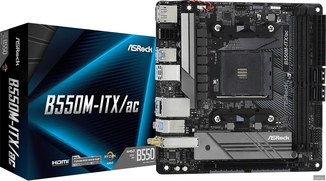 ASRock B550M-ITX/ac - Moderkort