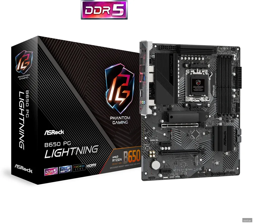 ASRock B650 PG Lightning D5 (Fyndvara klass 3)