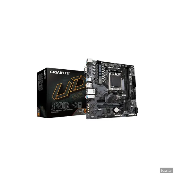 GIGABYTE B650M S2H Moderkort - AMD B650 - AMD AM5 socket - DDR5 RAM - Micro-ATX
