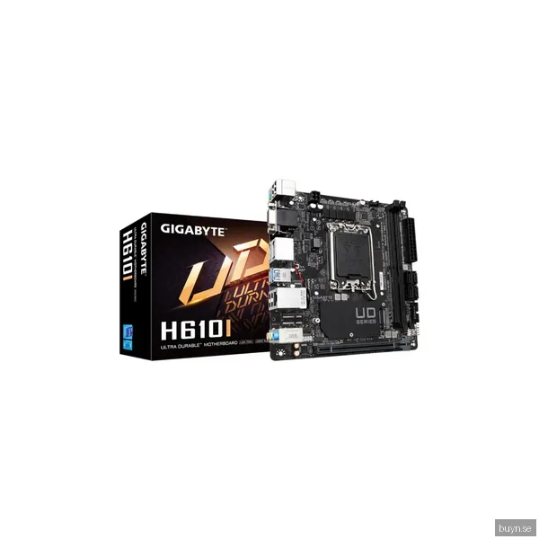 GIGABYTE H610I Moderkort - Intel H610 - Intel LGA1700 socket - DDR5 RAM - Mini-ITX