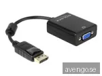 DeLOCK Adapter Displayport male > VGA 15 pin female