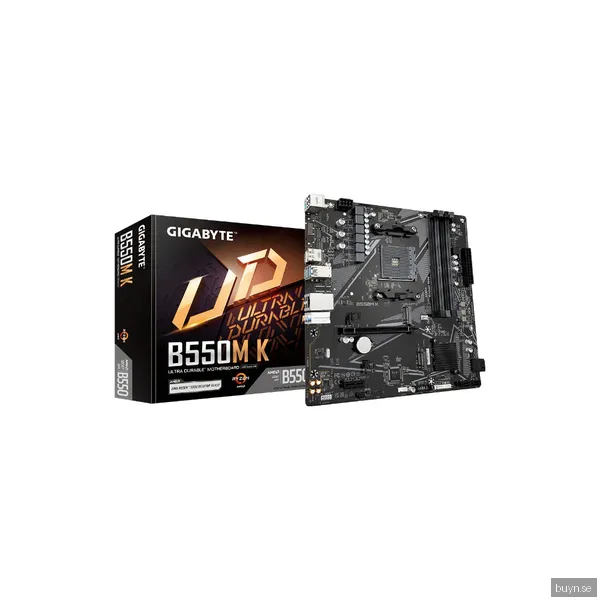 GIGABYTE B550M K Moderkort - AMD B550 - AMD AM4 socket - DDR4 RAM - Micro-ATX