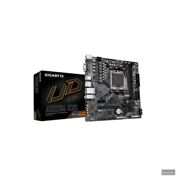 GIGABYTE A620M S2H Moderkort - AMD A620 - AMD AM5 socket - DDR5 RAM - Micro-ATX