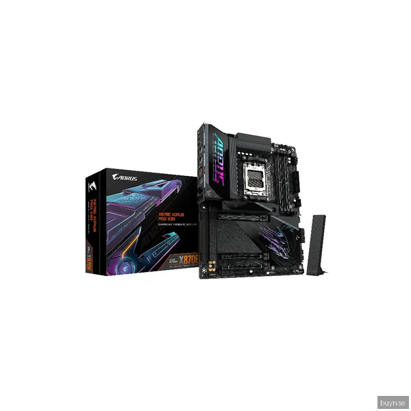 GIGABYTE AORUS X870E PRO X3D Moderkort - AMD X870E - AMD AM5 socket - DDR5 RAM - ATX