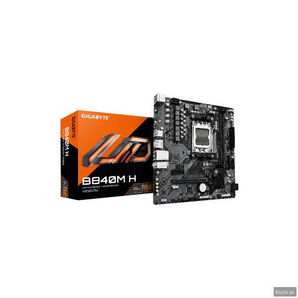 GIGABYTE B840M H Moderkort - AMD B840 - AMD AM5 socket - DDR5 RAM - Micro-ATX