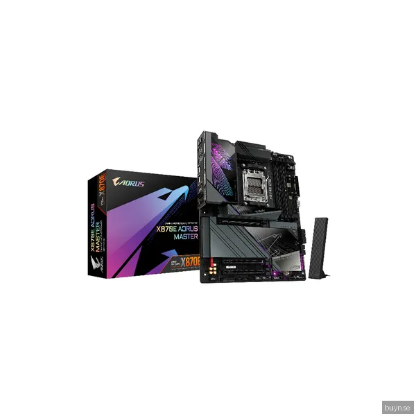 GIGABYTE X870E AORUS MASTER X3D Moderkort - AMD X870E - AMD AM5 socket - DDR5 RAM - ATX