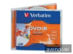 DVD-R media Verbatim 4.7 GB 16X, 5-pack, jewel case