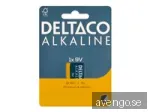 Deltaco battery x 6LR61 - Alkaline