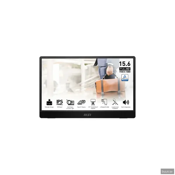 MSI PRO MP161 E2U 16" - USB-C 1920x1080 IPS 60Hz