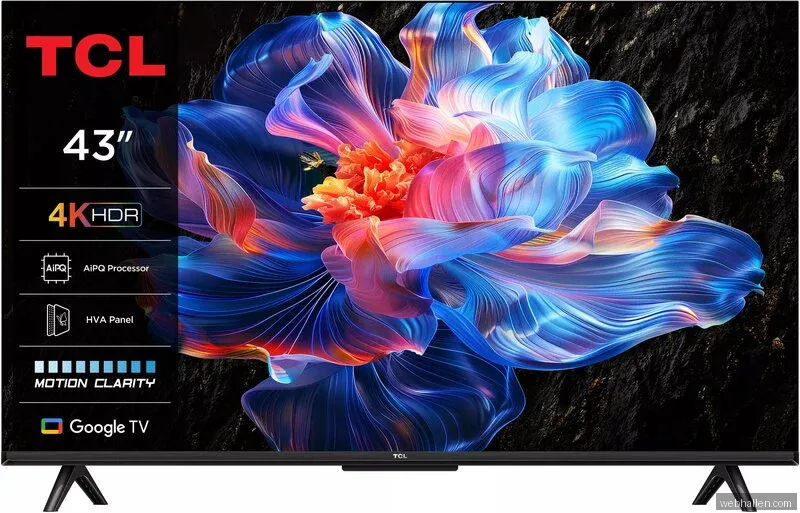 TCL 43" V6C 4K LED Google TV