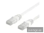 Deltaco LAN - CAT 6 - UTP - Vit - 0.3m