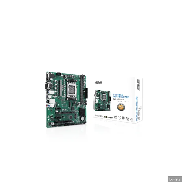 ASUS Pro A620M-C-CSM Moderkort - AMD B650 - AMD AM5 socket - DDR5 RAM - Micro-ATX