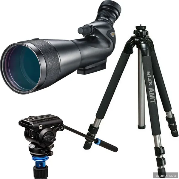Nikon Prostaff 5 Fieldscope 82A + 20-60X + Slik Pro 700DX + Benro S4Pro