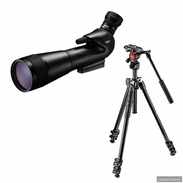 Nikon Prostaff 5 Fieldscope 82A + 20-60X + Manfrotto 290 Light + 400AH