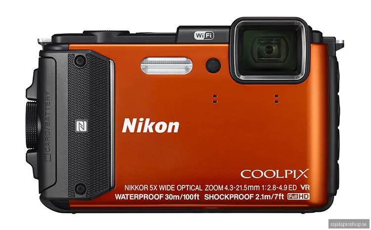 Nikon Coolpix AW130, Orange (5x optisk zoom)