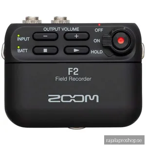 Zoom F2 32-bit Field Recorder ljudinspelare, svart