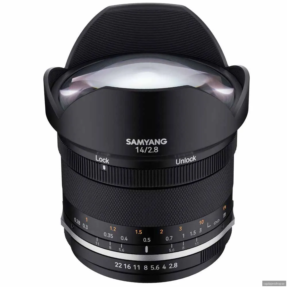 Samyang MF 14/2.8 Mark II -objektiv, Canon EF-M