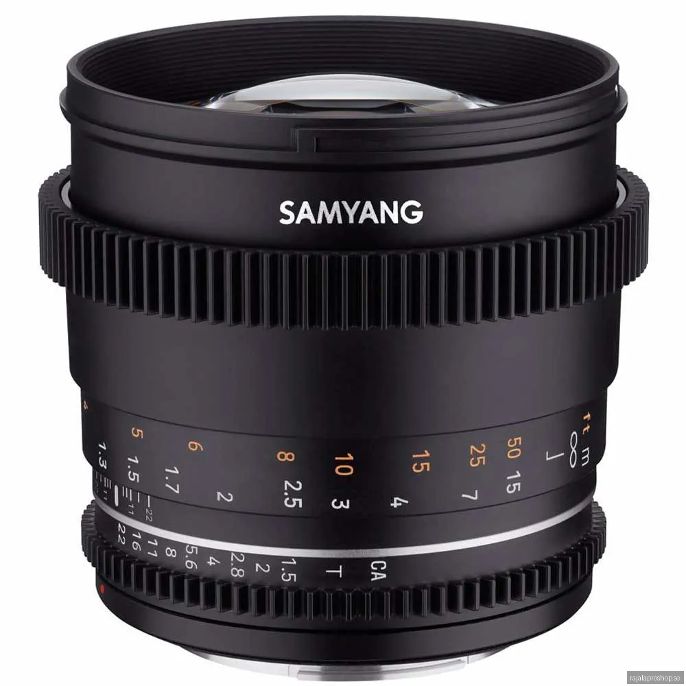 Samyang 85mm T1.5 VDSLR MK2 -objektiv, Canon RF