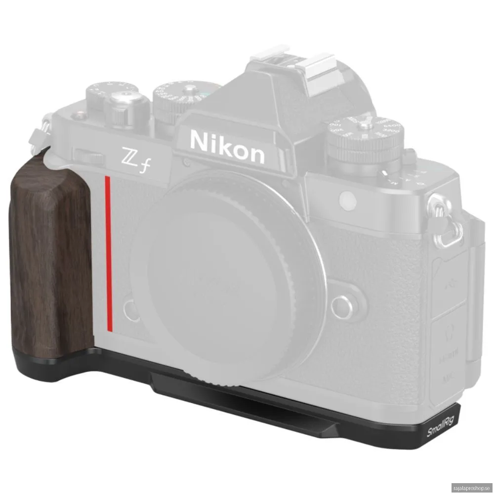 SmallRig 4801 L-Shape Mount Plate with Wooden Handle (Nikon Z f)