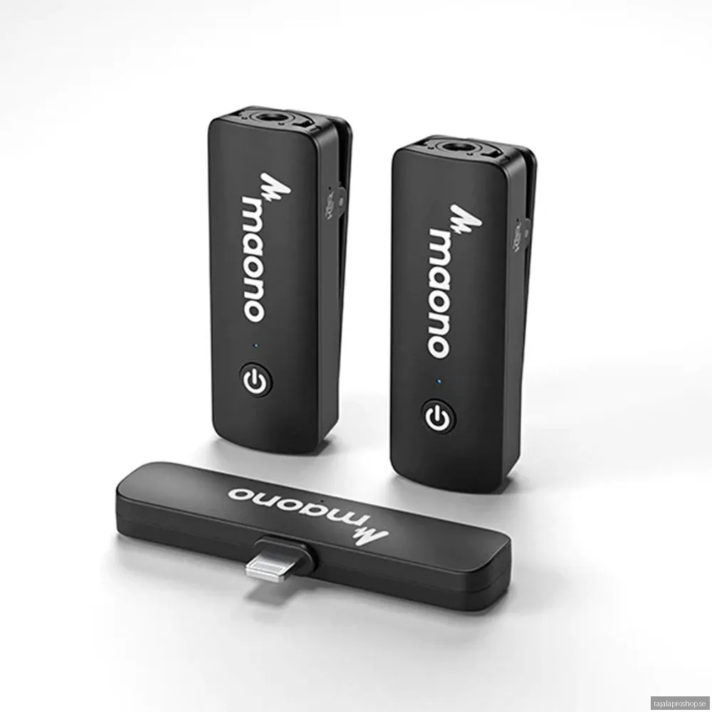 Maono WM600 B2 Dual trådlösa mikrofonsystem (Lightning)