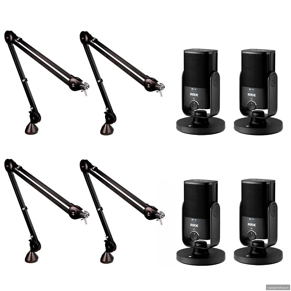 Rode Podcast 4x USB Bundle