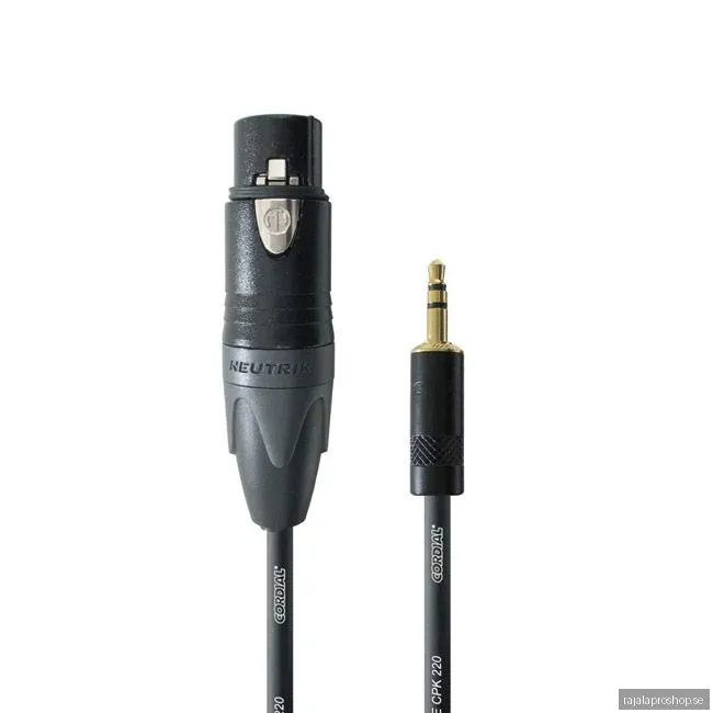 CORDIAL XLR N / 3,5MM PLUGI 1,5M KAAPELI