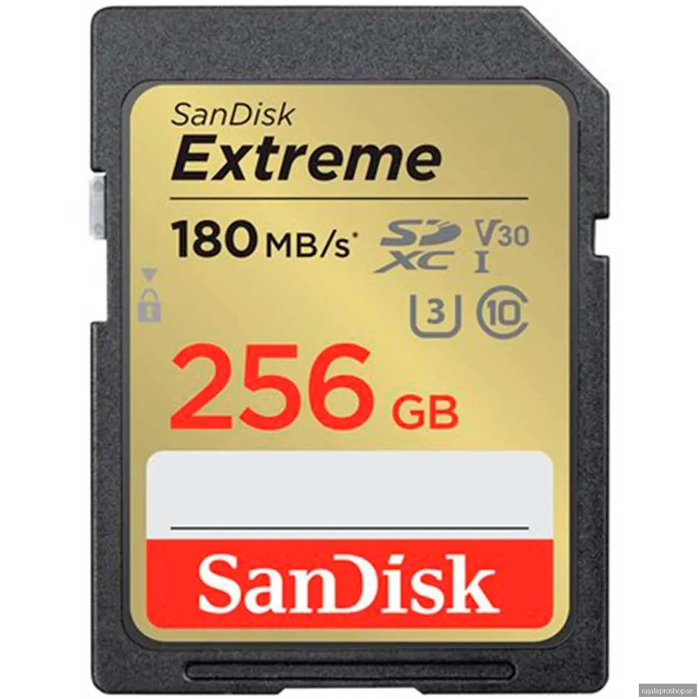 SANDISK Extreme SD - 180MB/s - 256GB