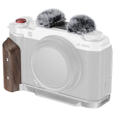 SmallRig L-Shape Mount Plate with Wooden Handle for FUJIFILM X-M5 (Sliver) 5261