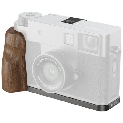 SmallRig 5394 L-Shaped Mount Plate with Wooden Handle for FUJIFILM X half Charcoal Silver