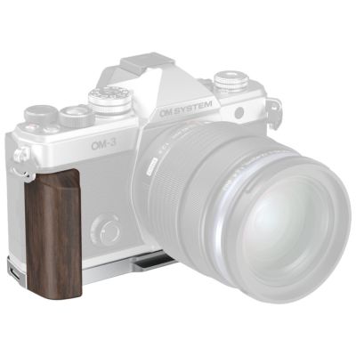 SmallRig L-Shaped Mount Plate with Wooden Handle for OM SYSTEM OM-3 5563