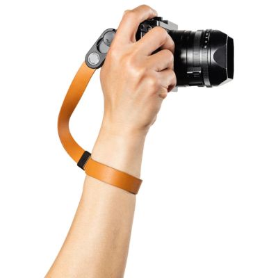 Peak Design Cuff Leather Camera Strap Wrist - Amber