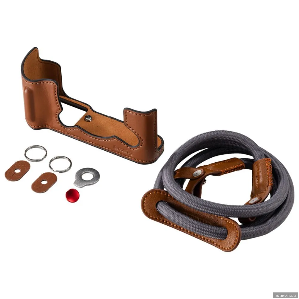 SmallRig 5670 Leather Half Case Kit for FUJIFILM X-T30 / X-T30 II / X-T30 III Brown