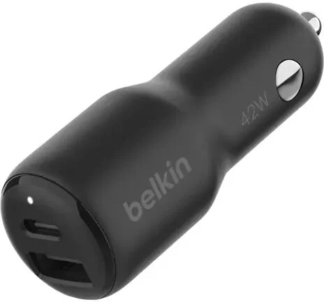 Belkin BoostCharge Dubbel billaddare på 42 W