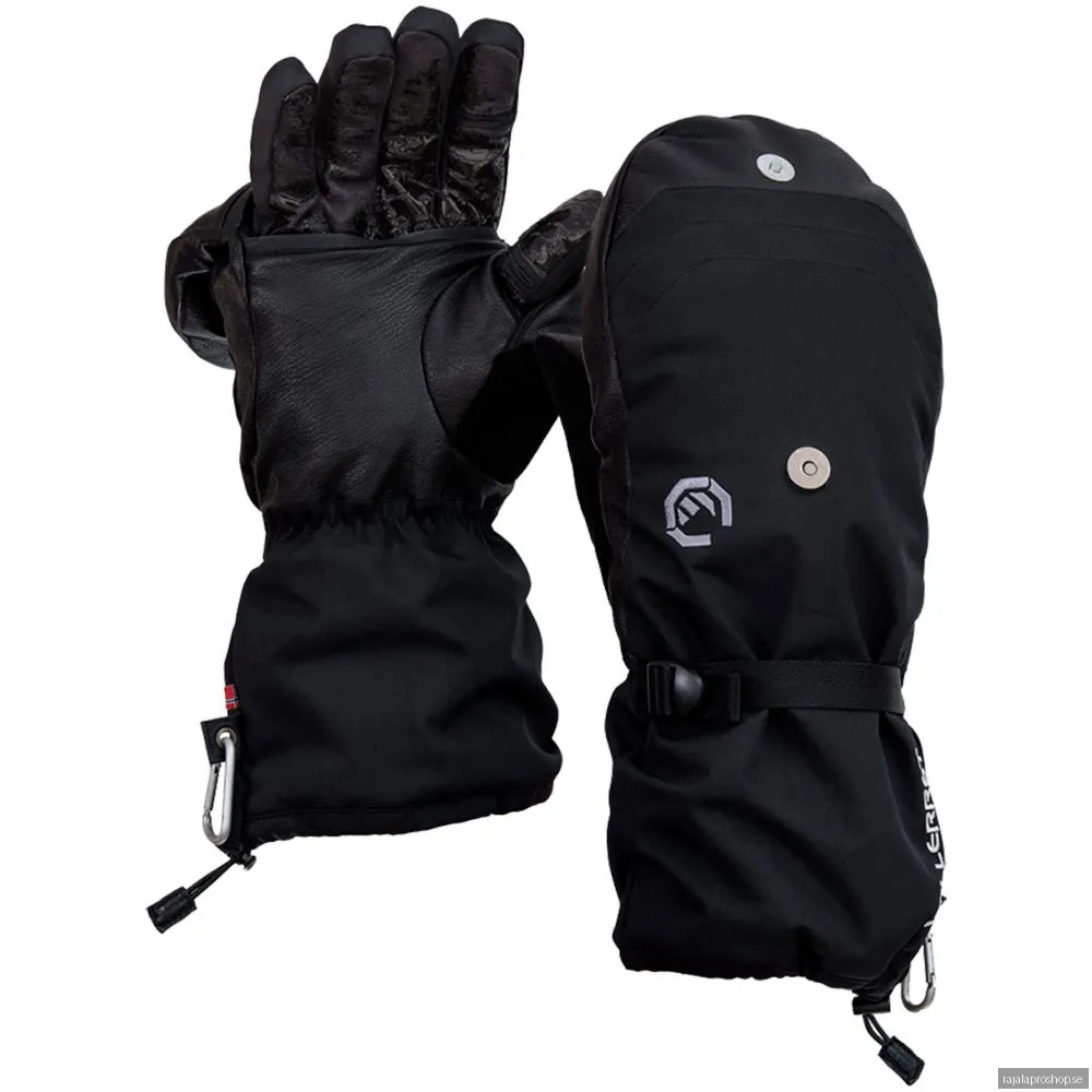 Vallerret Alta Arctic Mitt XS -fotohandskar, svart