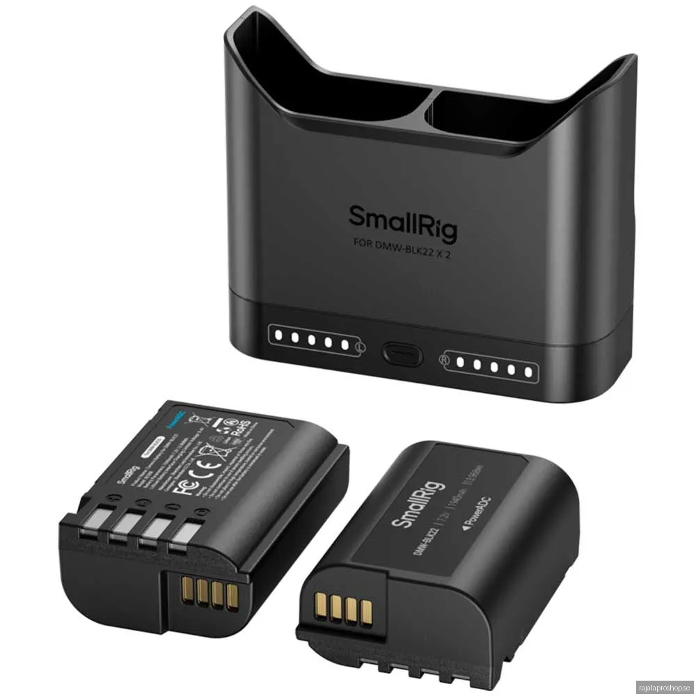 SmallRig 5487 Turbo Charging Kit for DMW-BLK22 Camera Batteries
