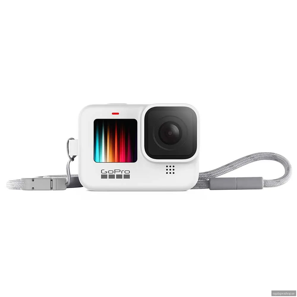 GoPro Sleeve + Lanyard, vit (Hero 9/10/11/12)